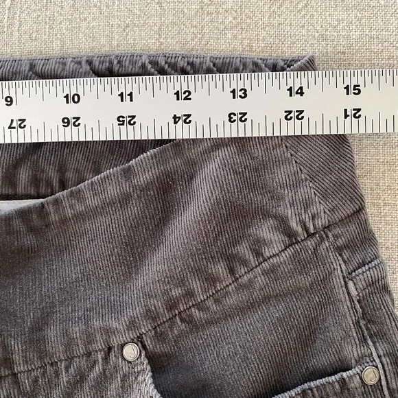 JAG High-Rise Straight Leg Pull-On Stretch Corduroy Pant in Gray - Size 8 - Picture 4 of 16
